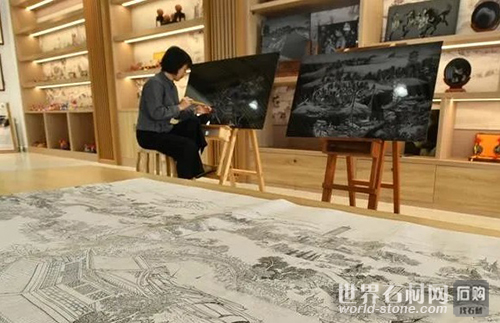 方士英創(chuàng)作石影雕