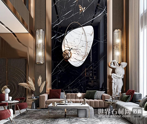 高檔建筑黑金沙裝飾