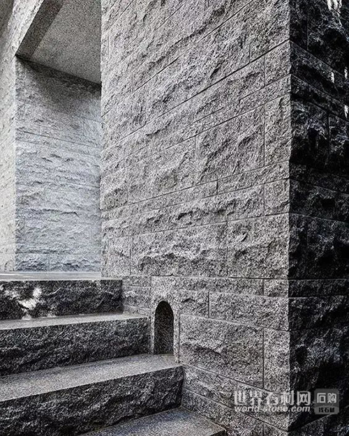 鑿毛面花崗巖墻地面