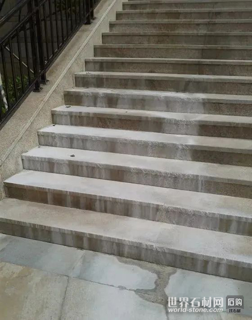 石材樓梯返漿