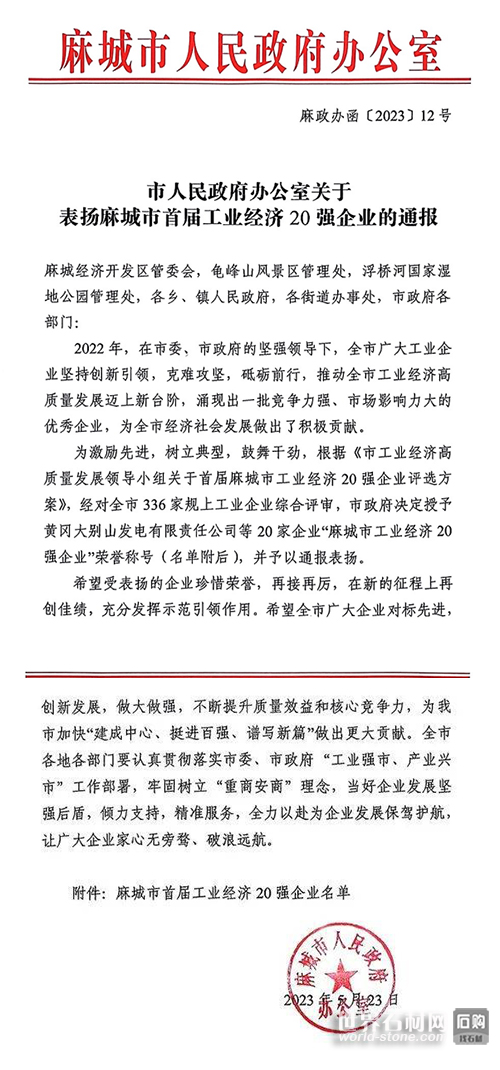 20強(qiáng)企業(yè)通報